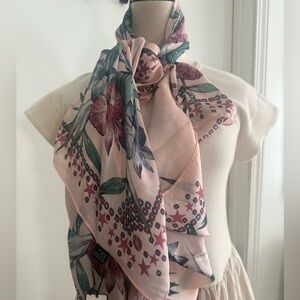 Floral Pink Scarf/Wrap
